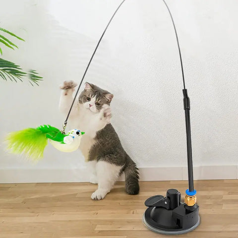 Interactive Cat Toy Feather with Bell